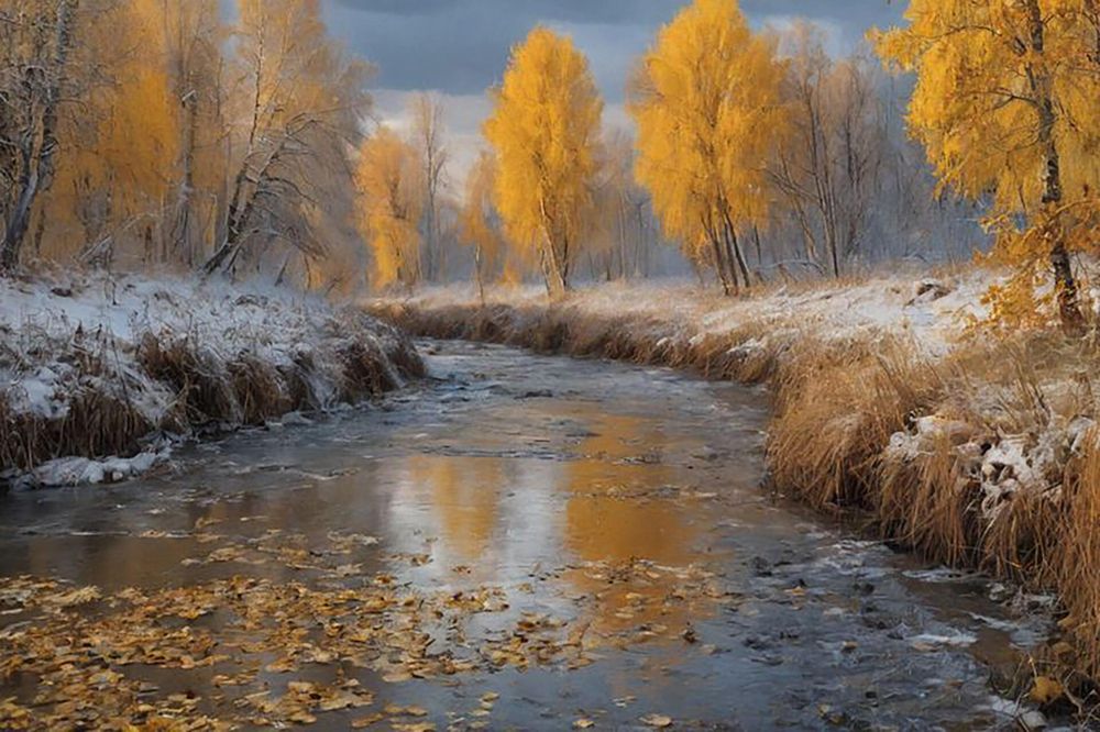 первый снег