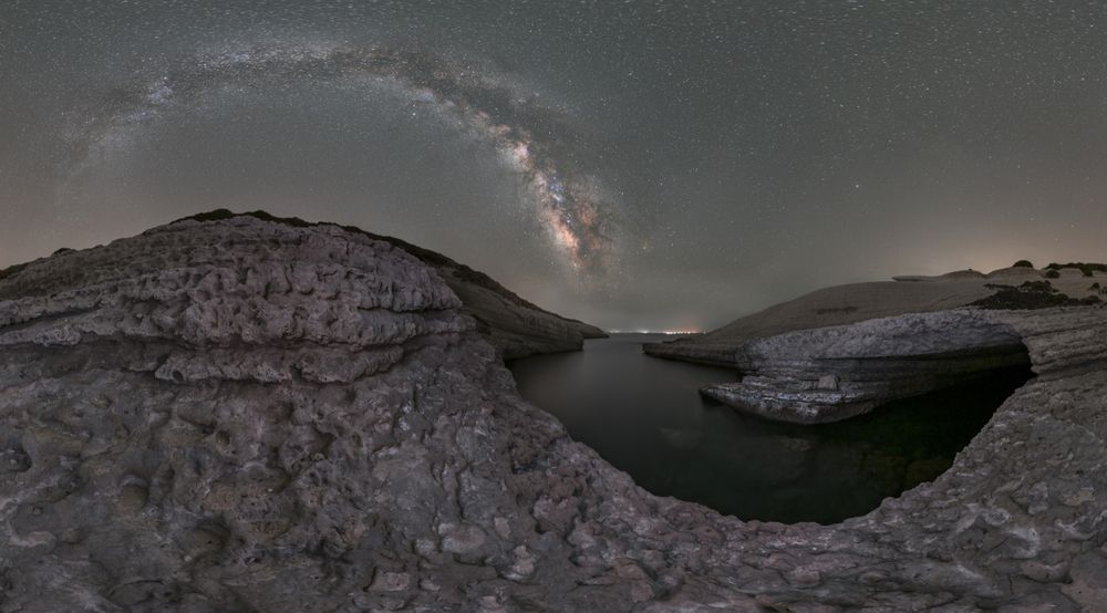 moments under the starry sky of the island of Sardinia
