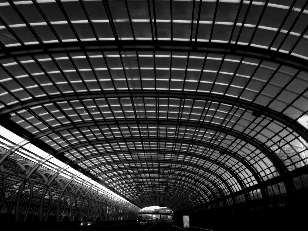 Black and white architecture