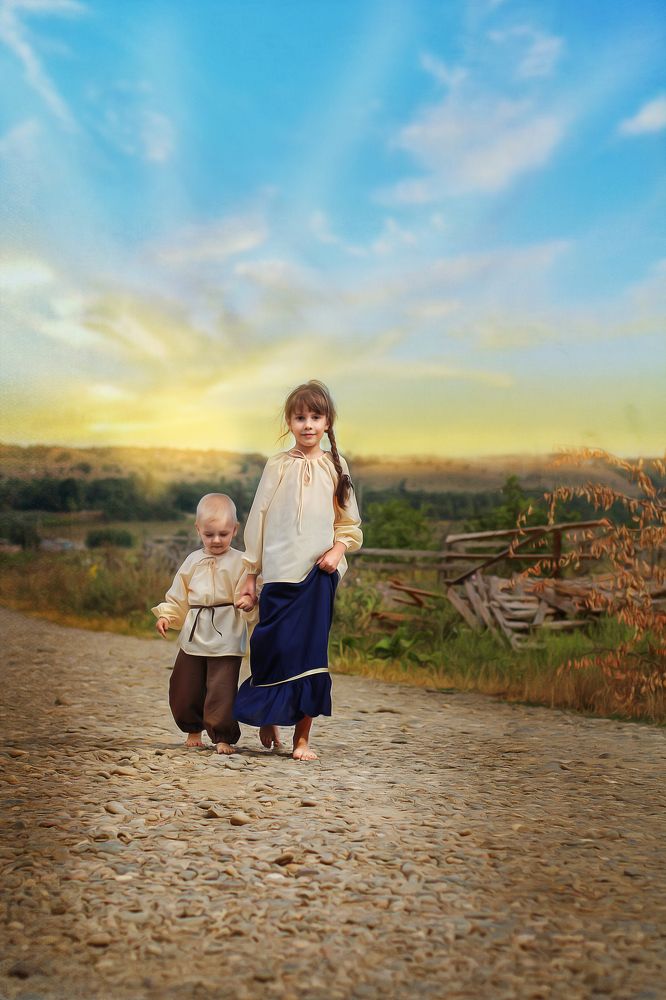 вечер в деревне