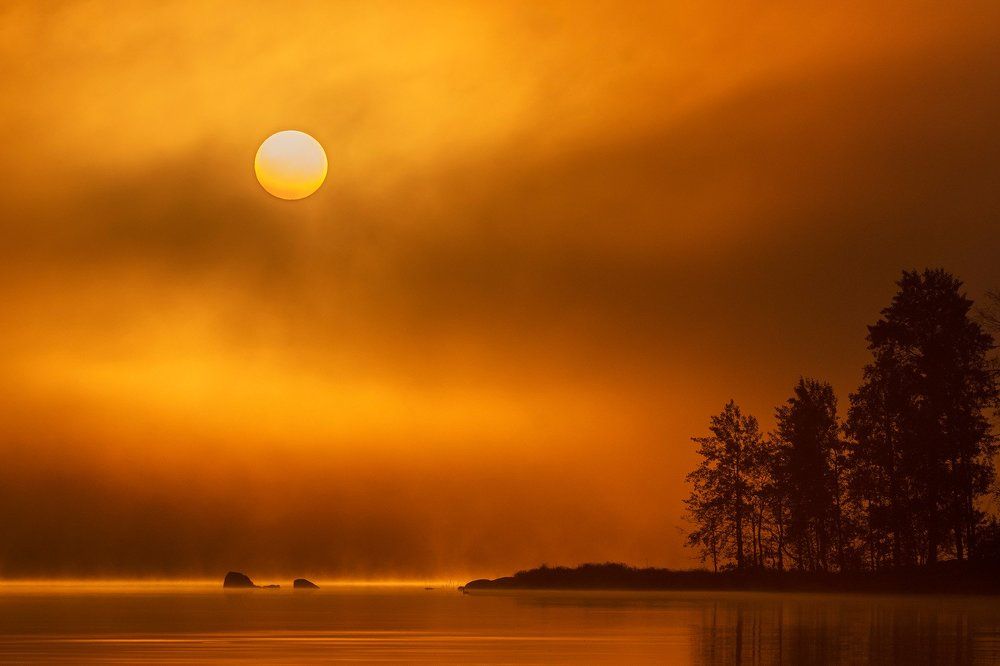 Восход солнца на Вуоксе