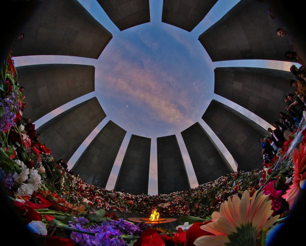 1.5 million flowers' in the memory of 1.5 million victims of the Armenian Genocide.