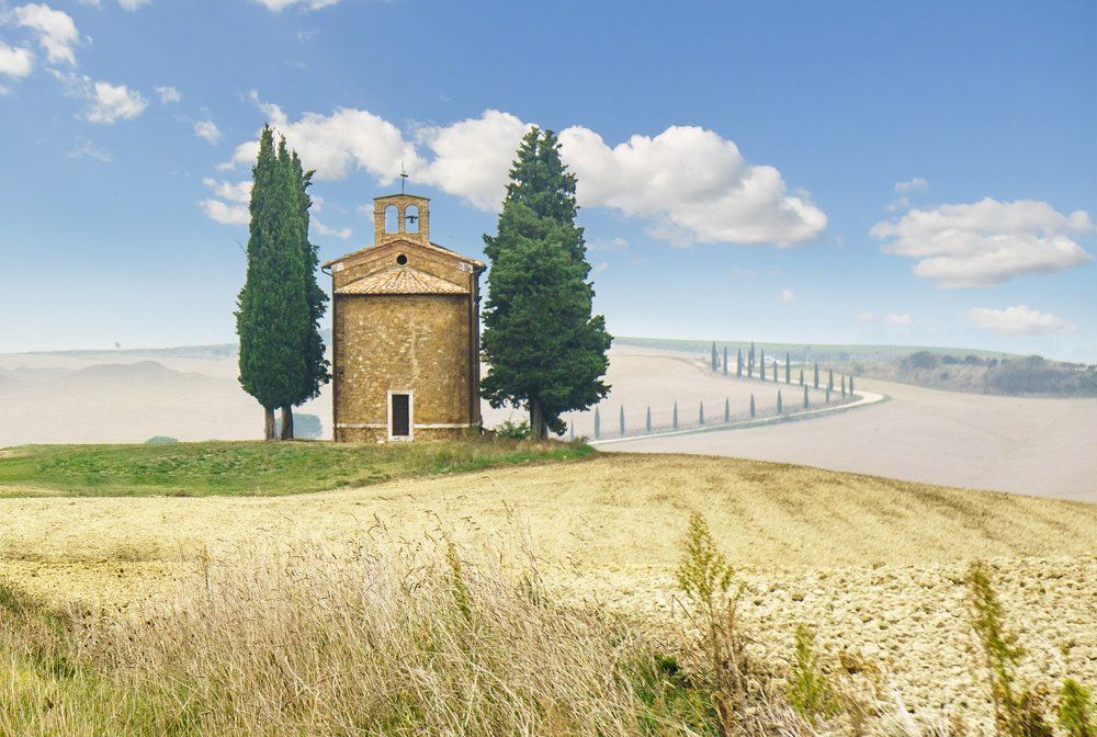 Cappella della Madonna di Vitaleta Из серии "Toscana - amore mio"