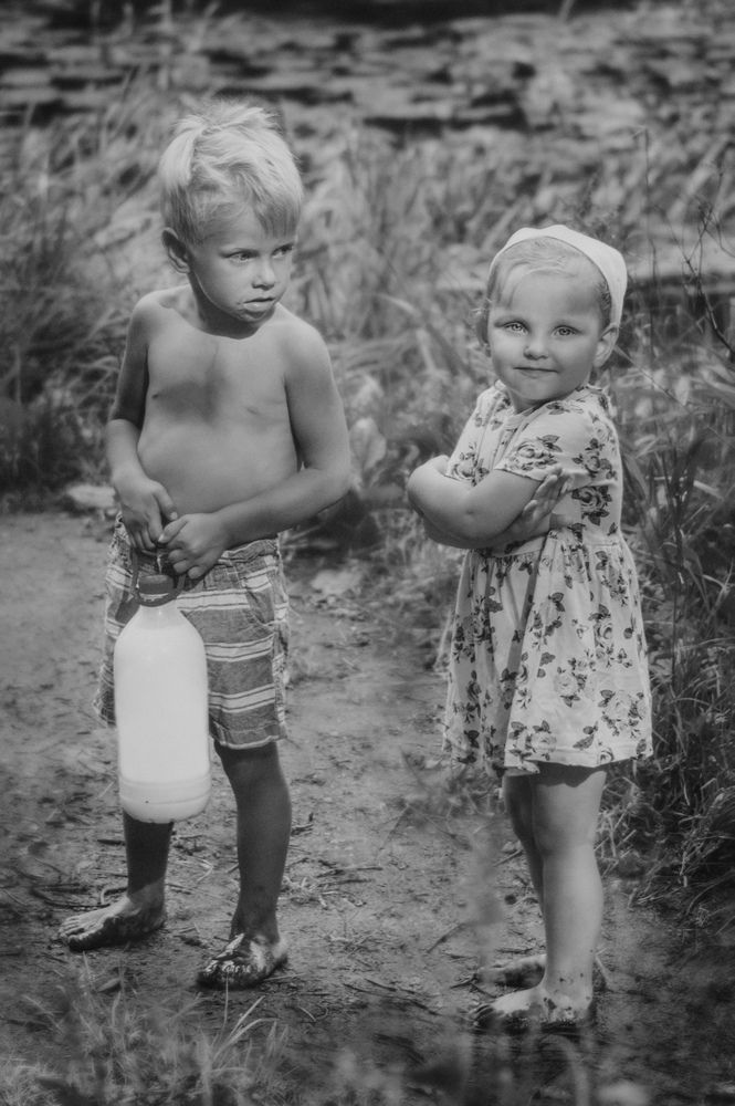 Такие маленькие взрослые модели, Алиса и Стас.