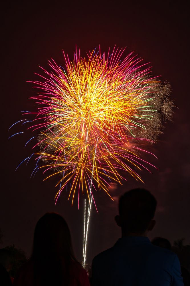 fireworks on new year's eve