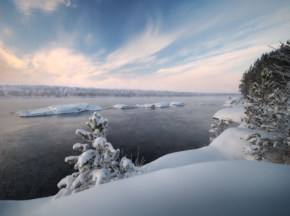 Вечер на Енисее