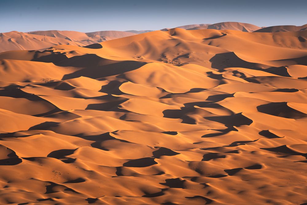 Layers of undulating sand mountains