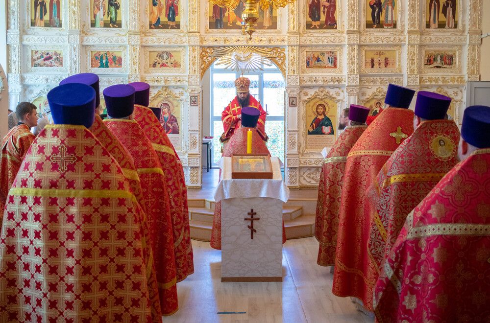 Освящение нового придела в храме