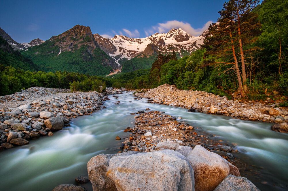 Рассвет в горах