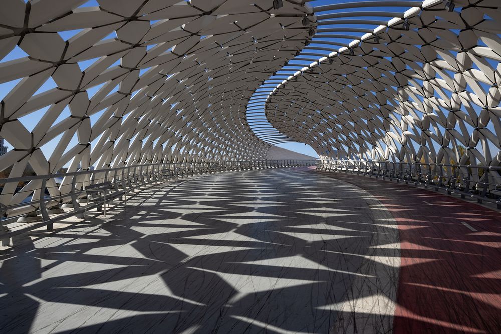 The Fish Bridge in Astana (Kazakhstan)
