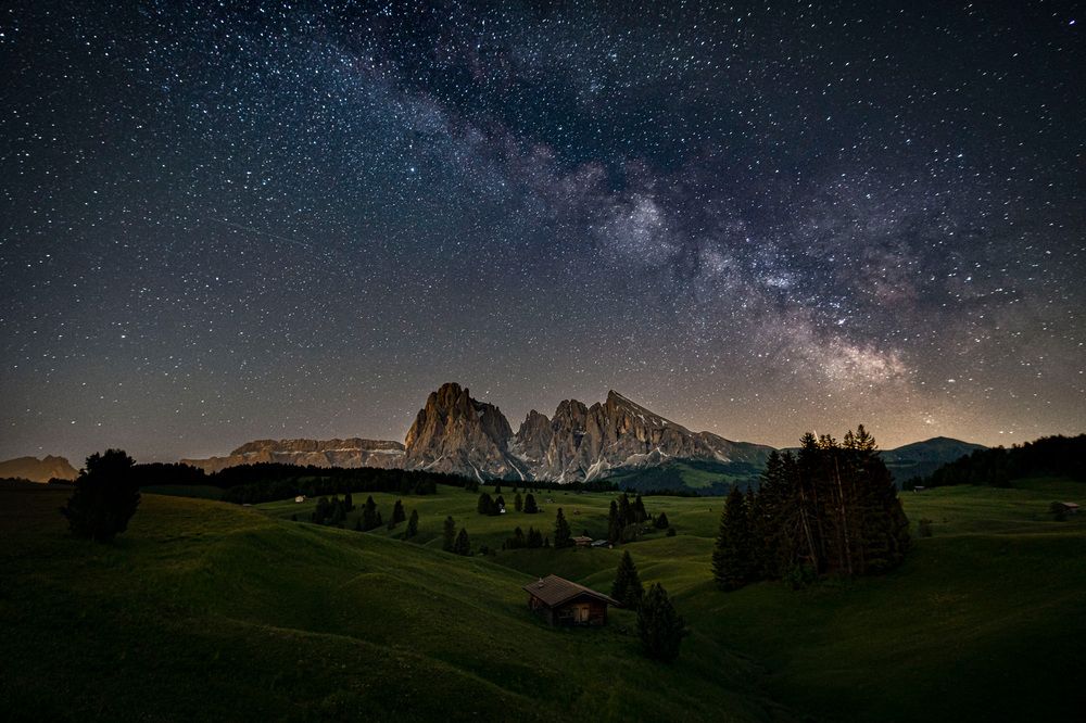 Milky Way above Dolomites