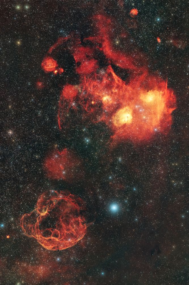 Hydrogen nebulae in the Auriga region