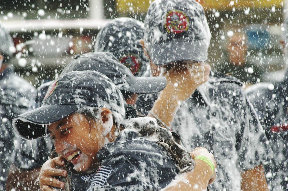 Formatura dos bombeiros mirins