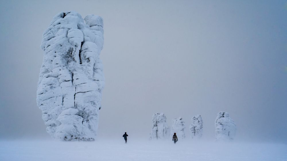 Снежный буран на Мань-Пупу-нёр