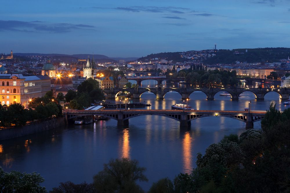 Пражские мосты через реку Влтава