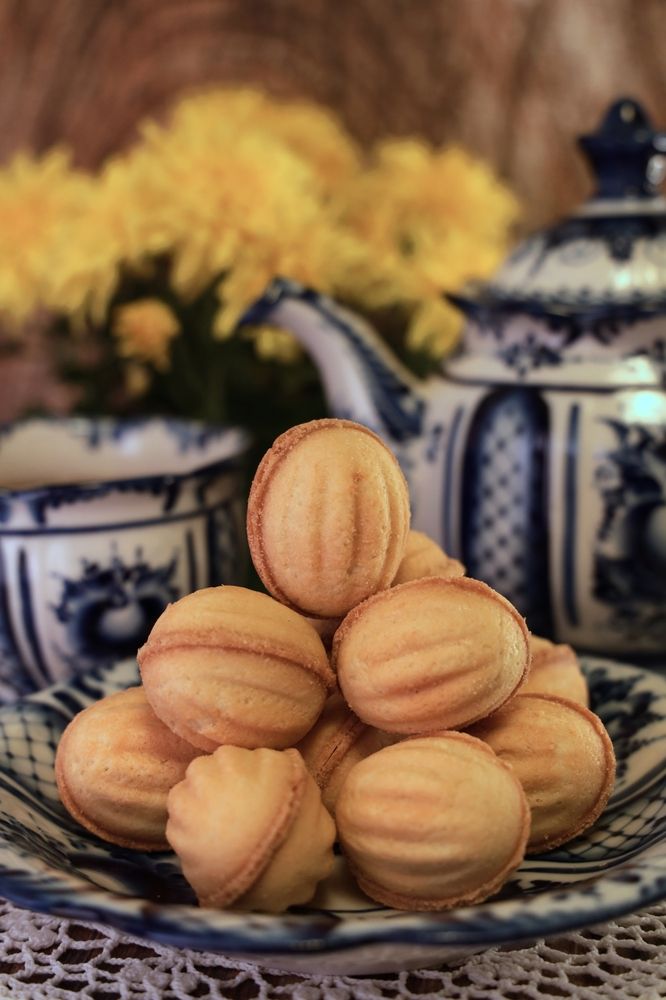 Чаепитие в стиле Гжель.