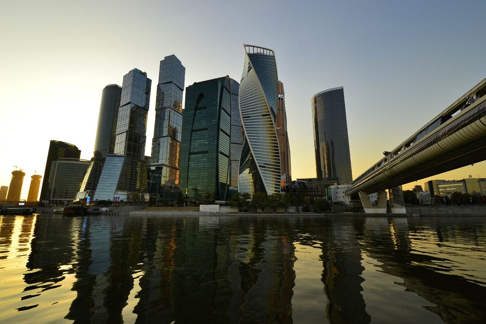 Москва-Сити вечером