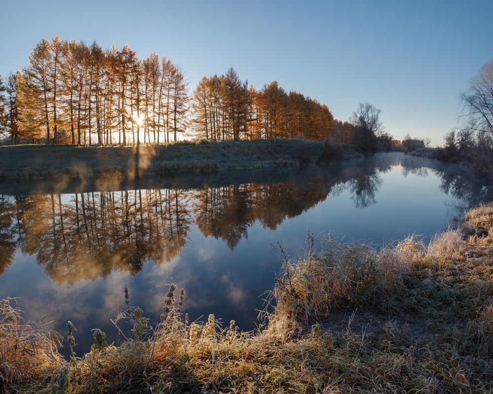 Река Бирь в октябре