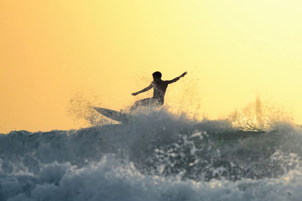 Surfing Sunset