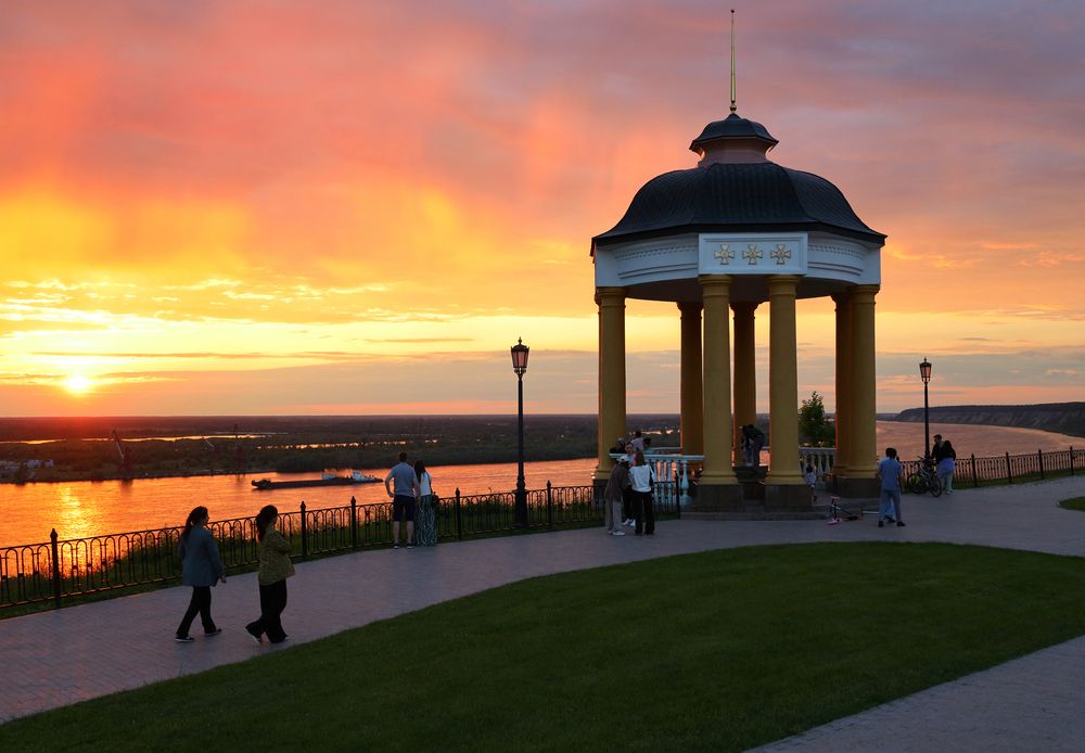 Закат над Иртышом