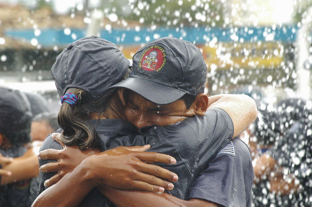 Formatura dos bombeiros mirins