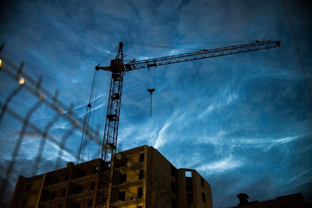 Серебристые облака (Noctilucent cloud)