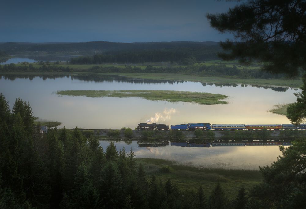 Вид на озеро Кармаланъярви, Карелия.