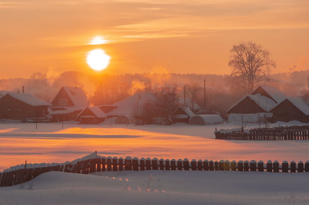 Теплые краски холодной зимы
