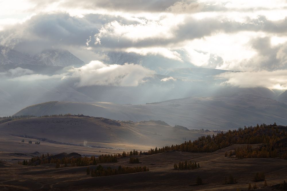 Рассвет - Вид на Курайский хребет [3]