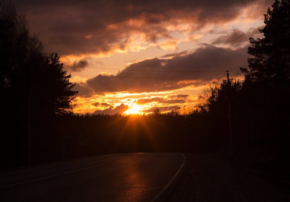 Закат в Подмосковье