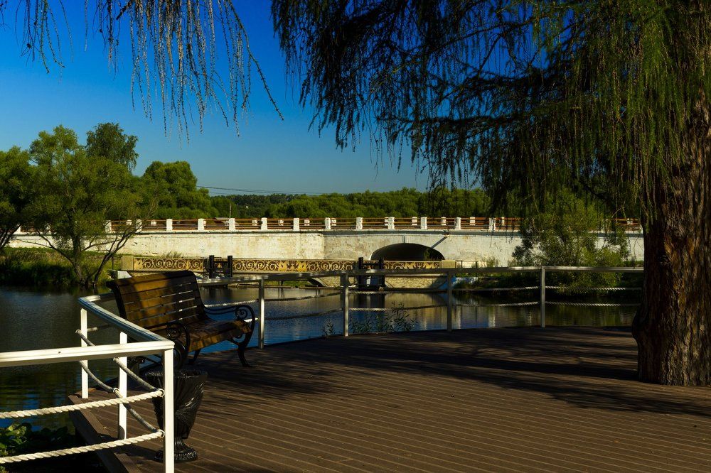 У пристани на усадьбе Большие Вяземы