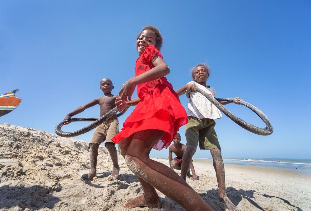 Танец мадагаскарских детей