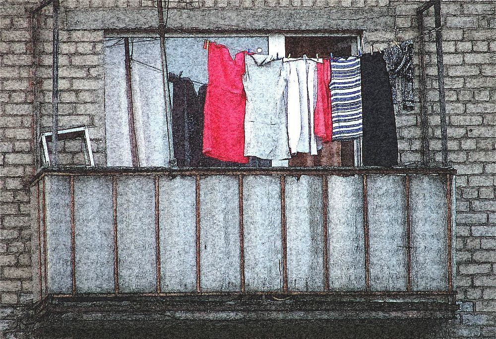 Красное платье.