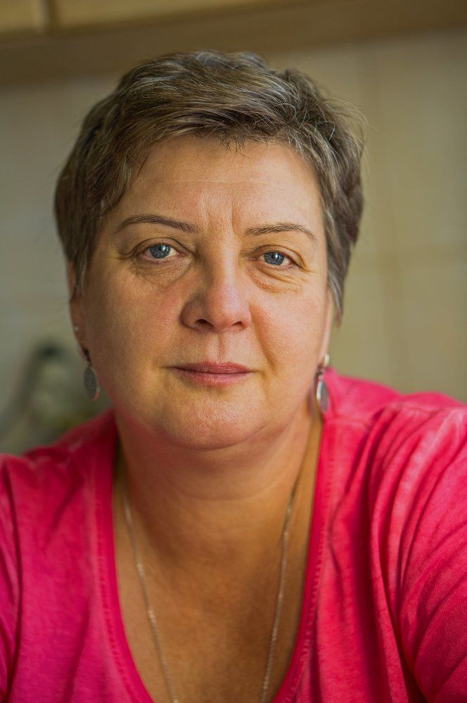 Дама в городском парке