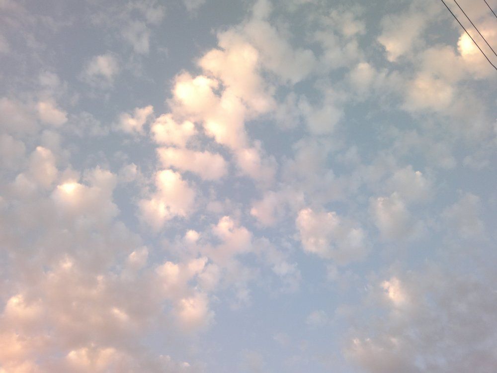 Ванильное небо.