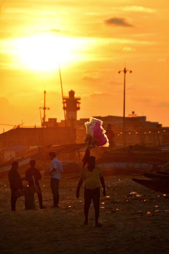The Cotton candy seller