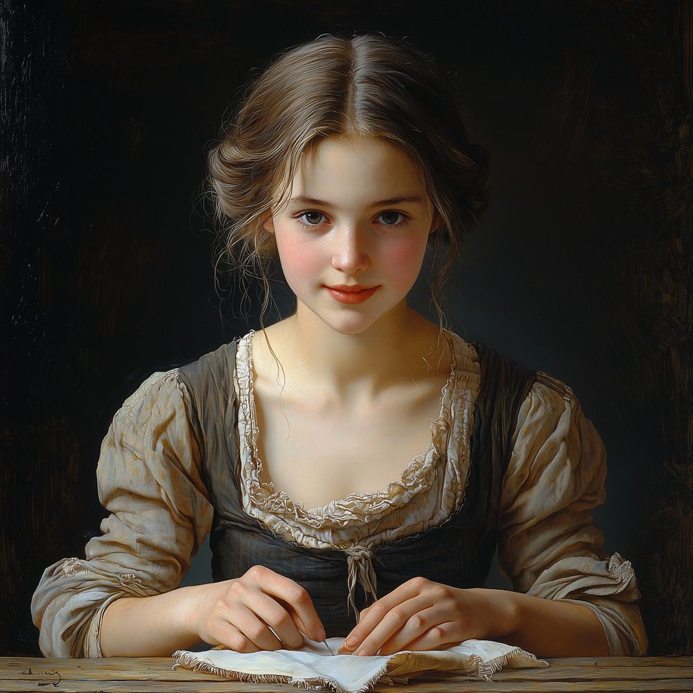 Юная рукодельница