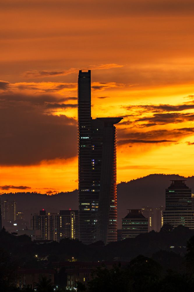 TM Tower elegance, early light.