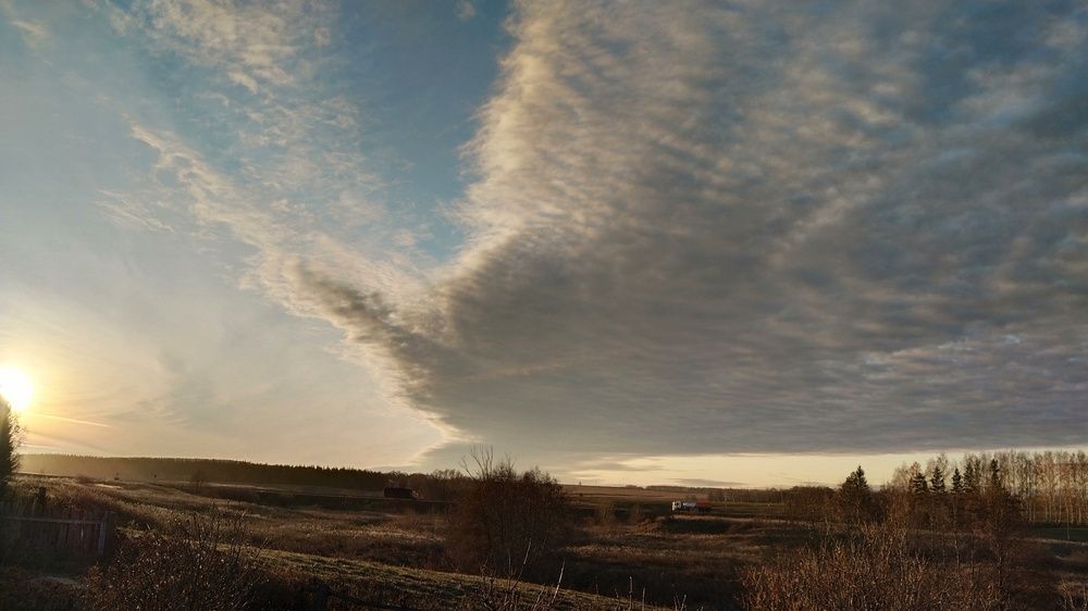 Туча на закате