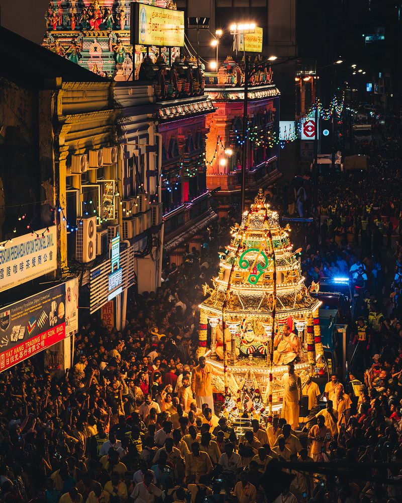 Thaipusam 2025 Chariot Procession in Kuala Lumpur, Malaysia