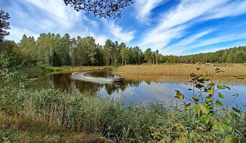 На Селигере.