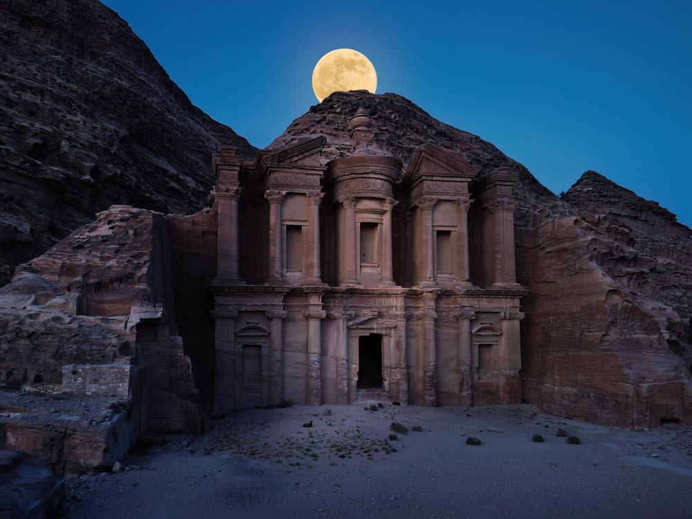 PETRA UNDER THE FULL MOON
