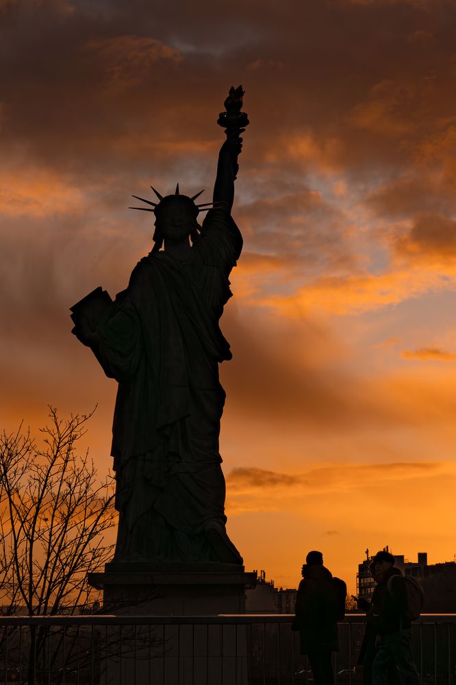 Liberty at Sunset