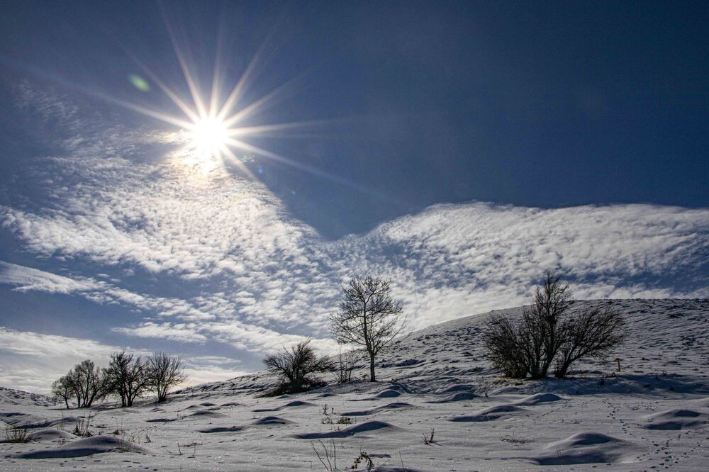 Sun and snow