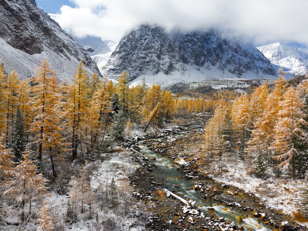 Актру , первый снег