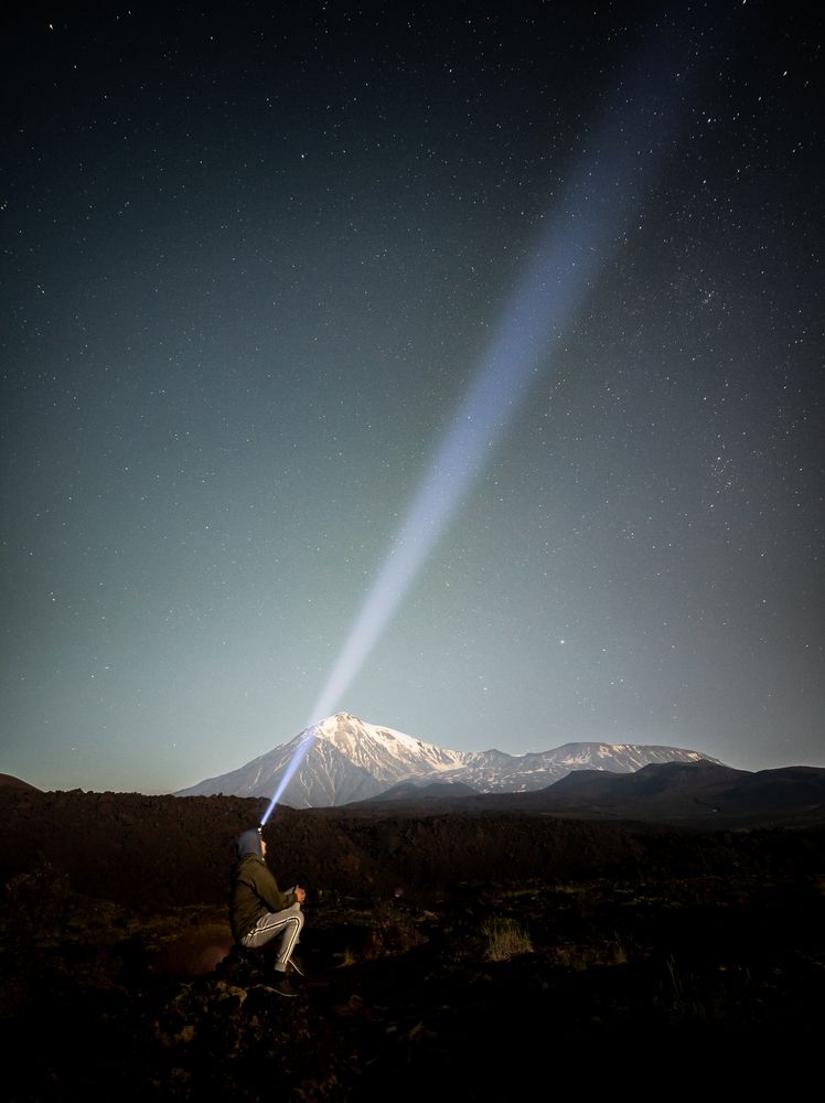 Вулканы Острой и Плоский Толбачик. Камчатка.