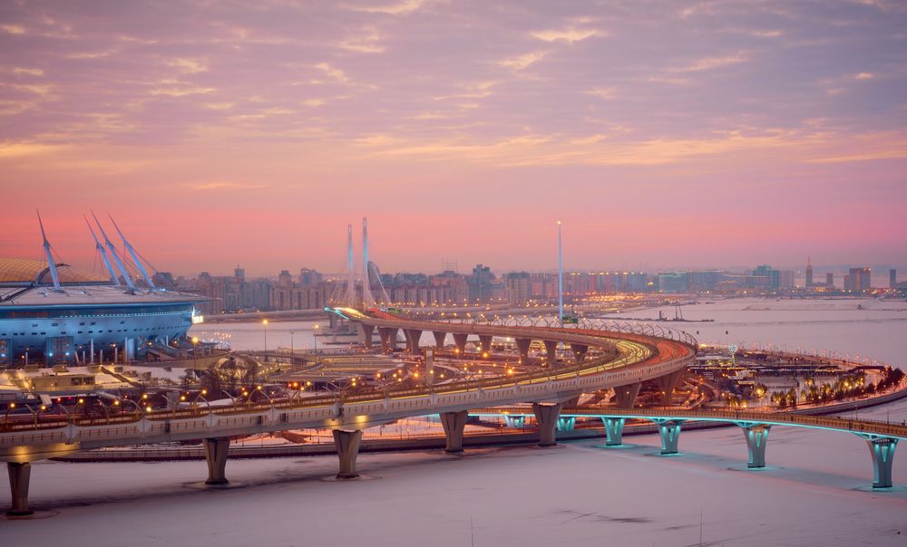 Февральский рассвет в Питере