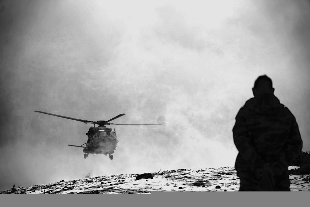 Mount Olympus military helicopter