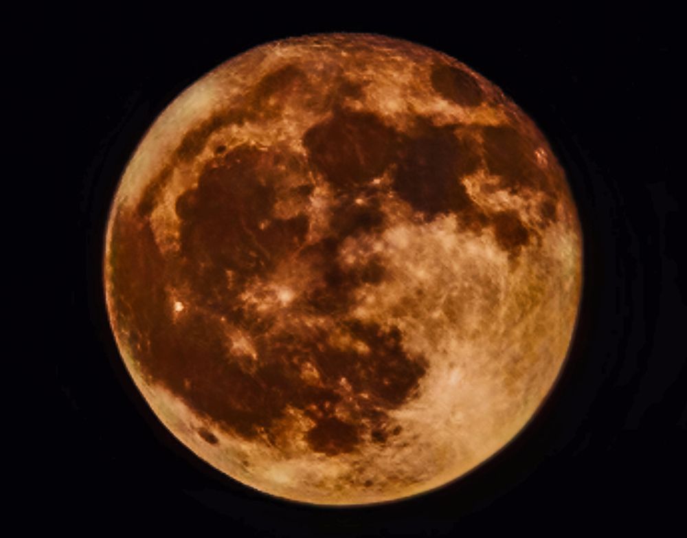 The big, bright, and beautiful ball in the dark night