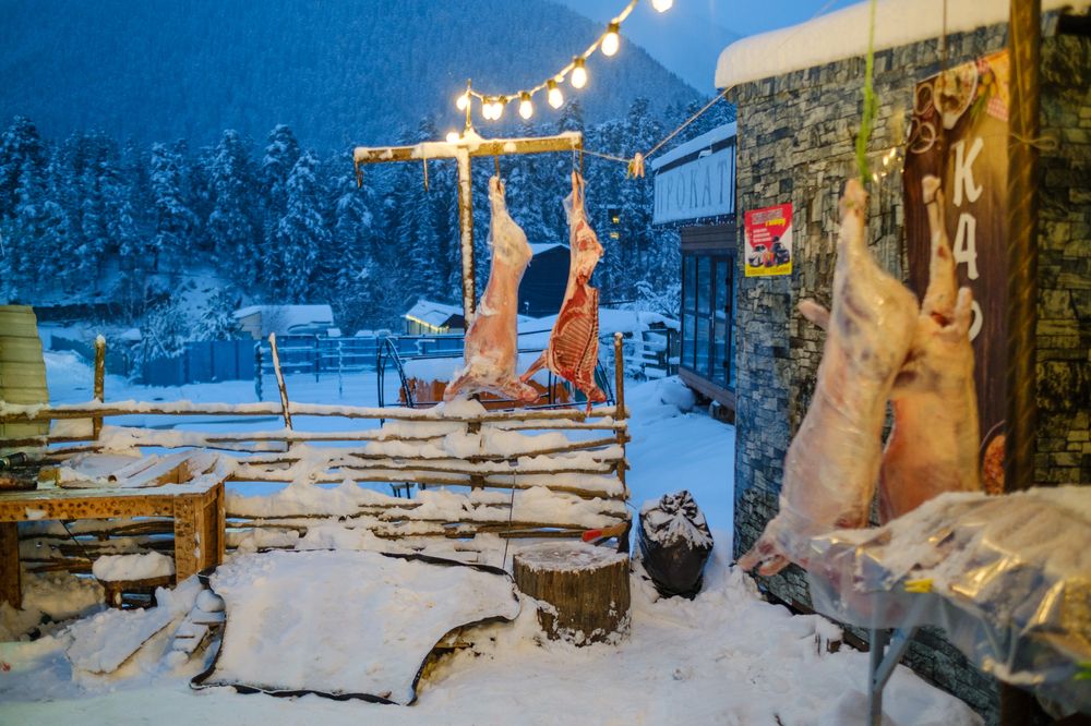 Зимний вечер в Архызе